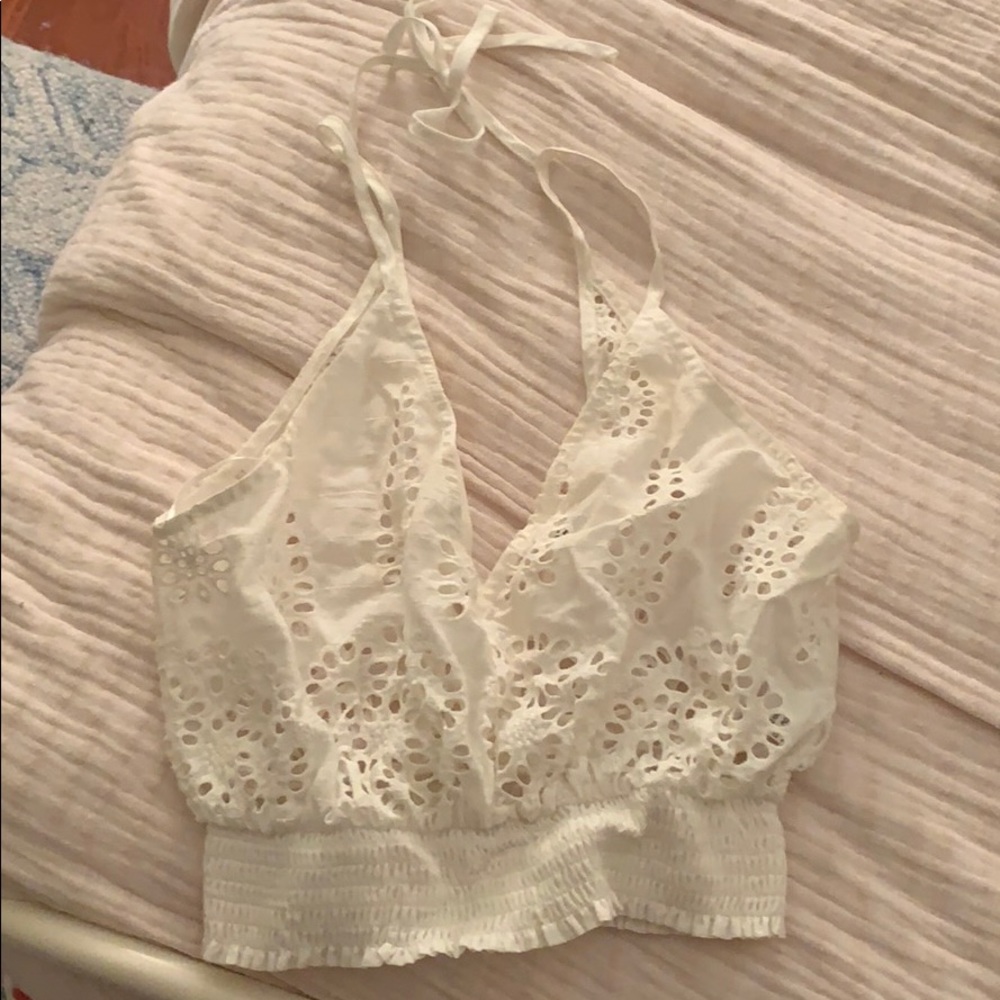 LF lace crop top